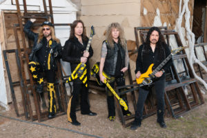 Stryper photographed in Las Vegas, January 2018